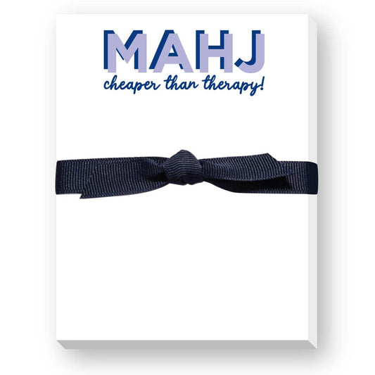 Mahjong Notepad | Mahj Cheaper Than Therapy Mini