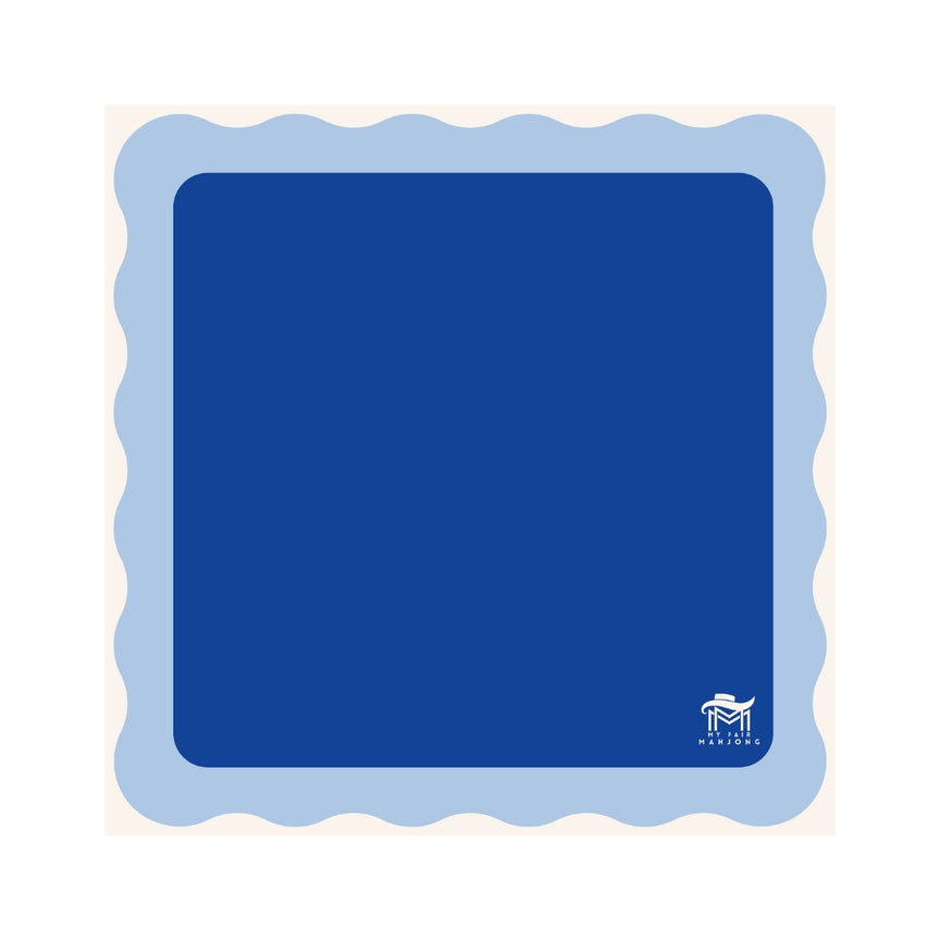 Mahjong Mat | Color Wave Cobalt Center
