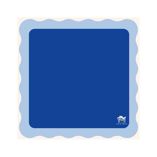 Mahjong Mat | Color Wave Cobalt Center
