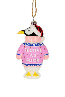 Festive Penguin | Christmas Ornament