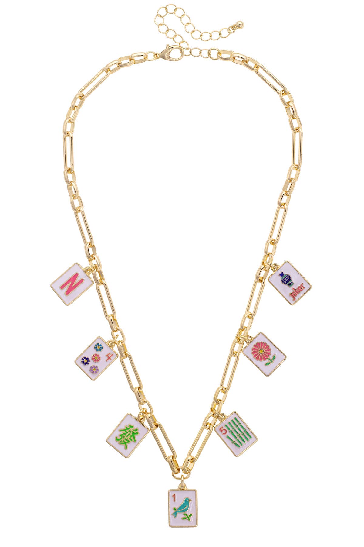 Mahjong Necklace | Going Mahjong Multi Charm