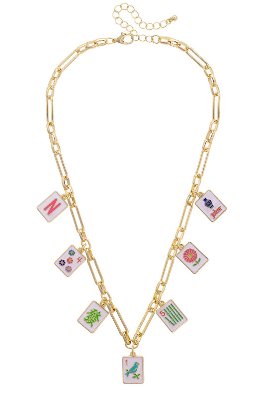 Mahjong Necklace | Going Mahjong Multi Charm