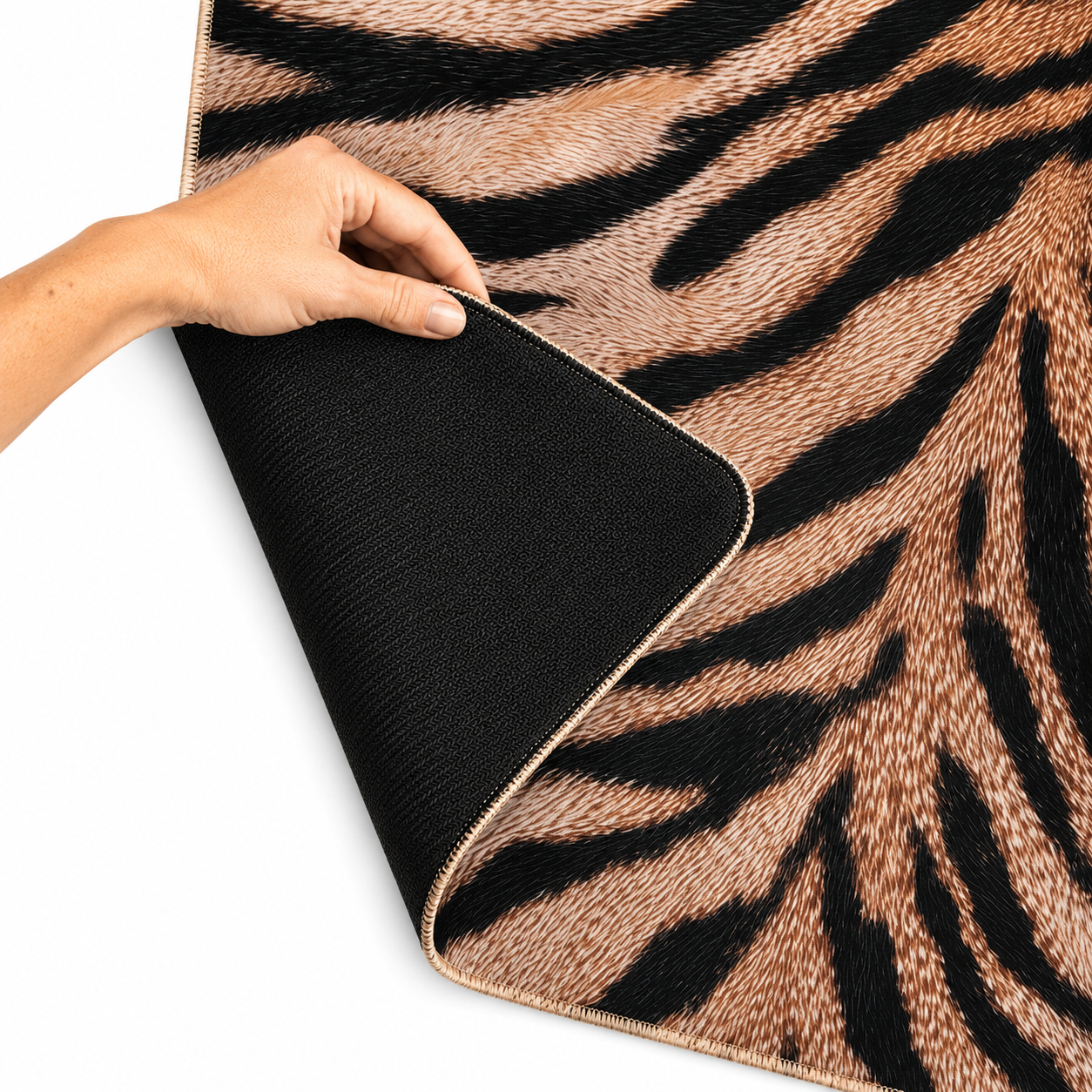 Premium Mahjong Mat | Savannah Stripe Safari Club