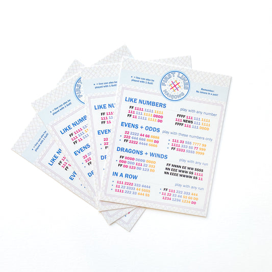 Mahjong Line Cards | Beginner First Lines