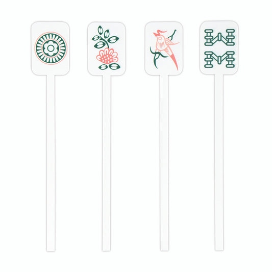 Acrylic Stir Sticks | Mahjong Tiles