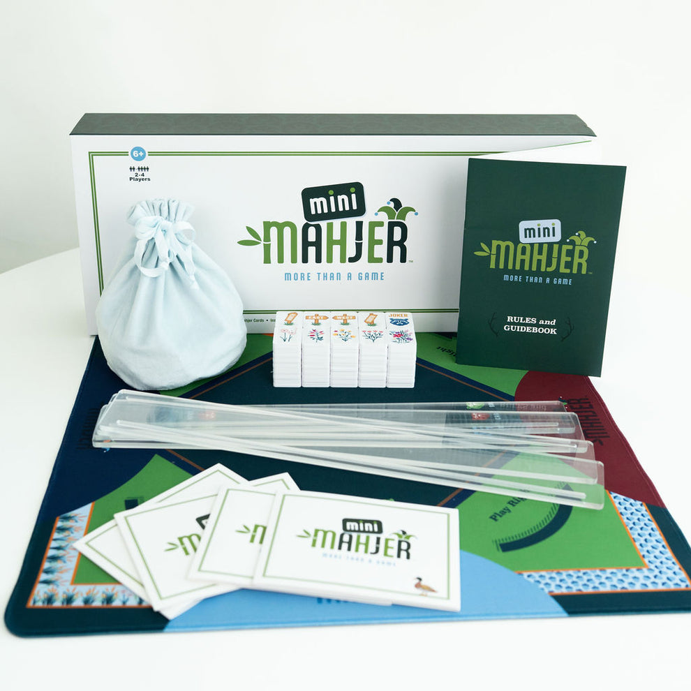 Kids Mahjong Game Set | Mini Mahjer Woodlands Edition
