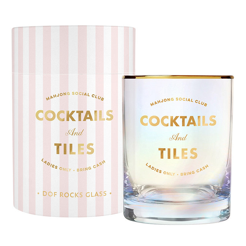 Gold Foil Rocks Glass | Cocktails & Tiles