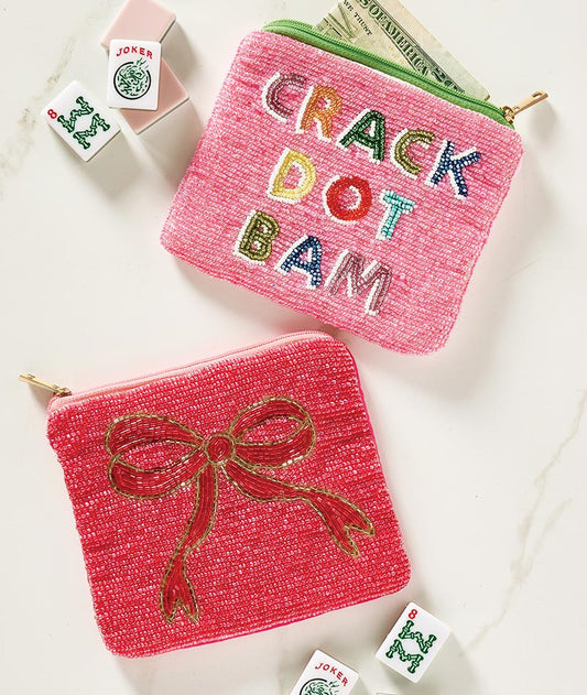Beaded Pouch | Crack Dot Bam