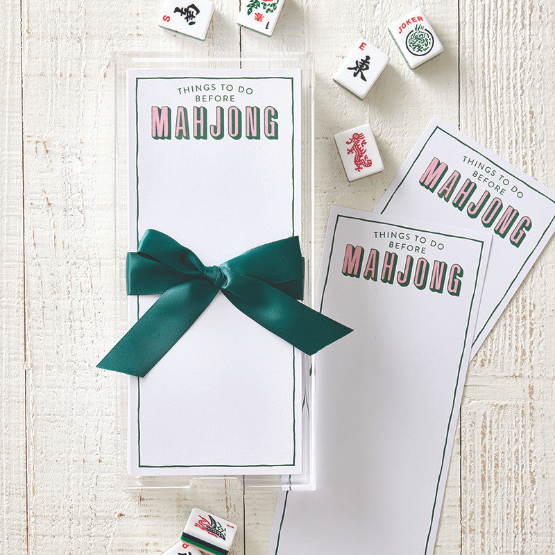Acrylic Holder & Notepad | Things To Do Before Mahjong