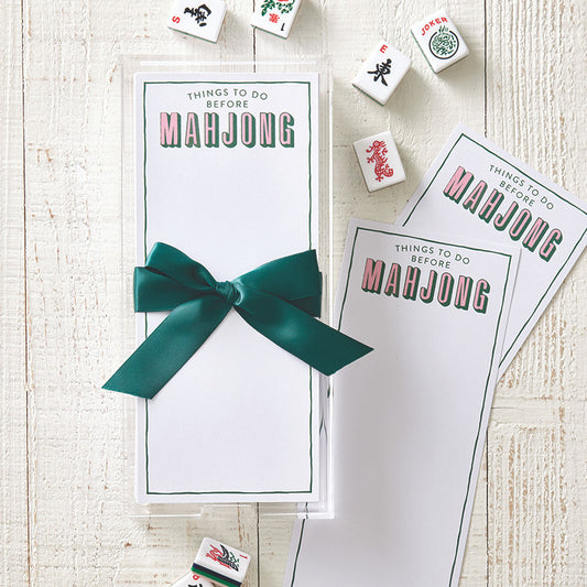 Acrylic Holder & Notepad | Things To Do Before Mahjong