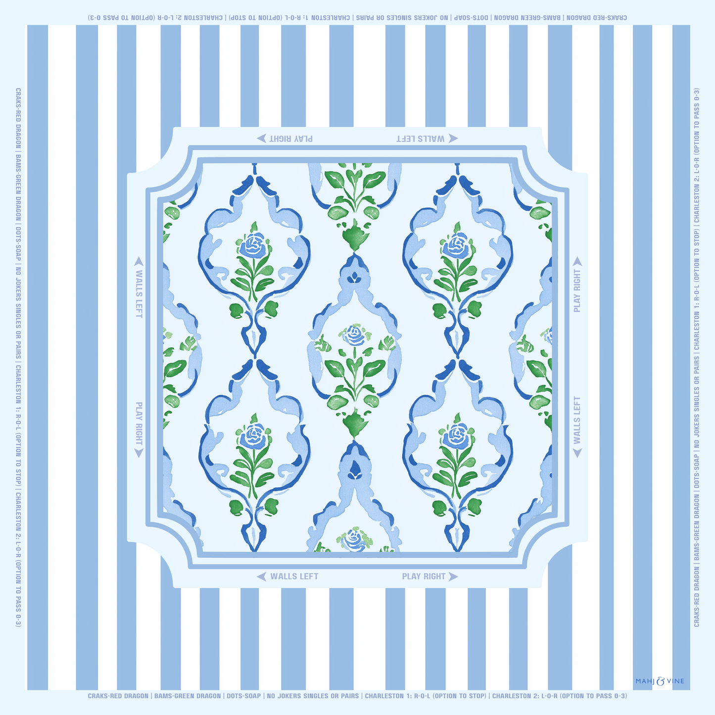 Mahjong Mat | Chinoiserie Garden