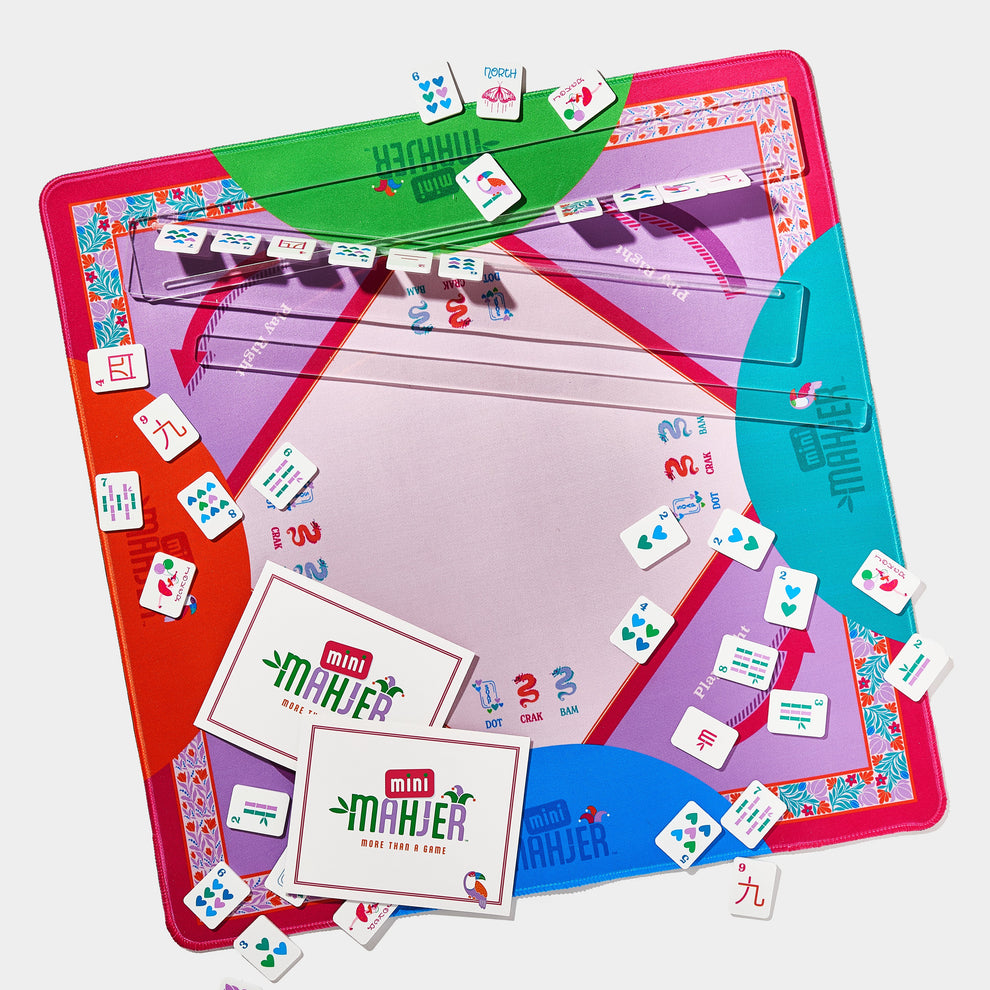 Mahjong Game Set | Mini Mahjer Rackin’ Rosie Edition