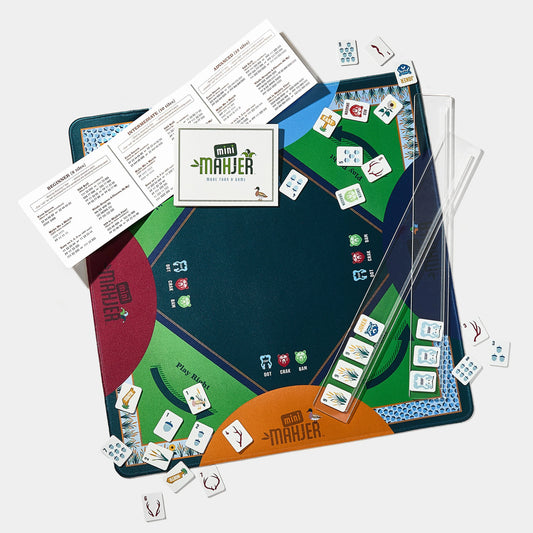 Kids Mahjong Game Set | Mini Mahjer Woodlands Edition