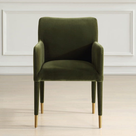Mahjong Game Chair | Moss Velvet SOLD IN PAIRS