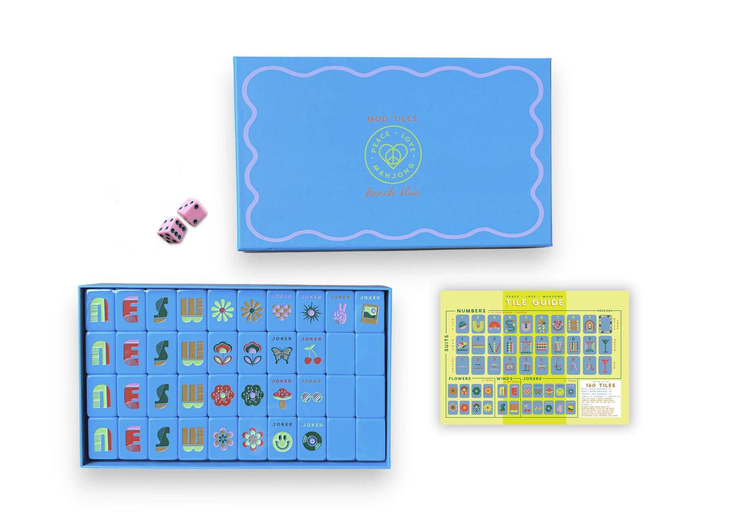 Mahjong Tile Set | Mod French Blue