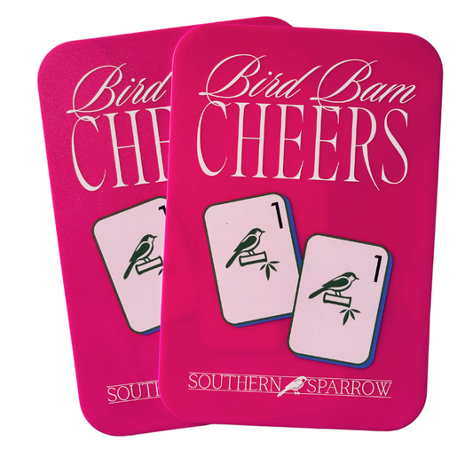 Mahjong Tile Shufflers | Bird Bam Cheers Pink