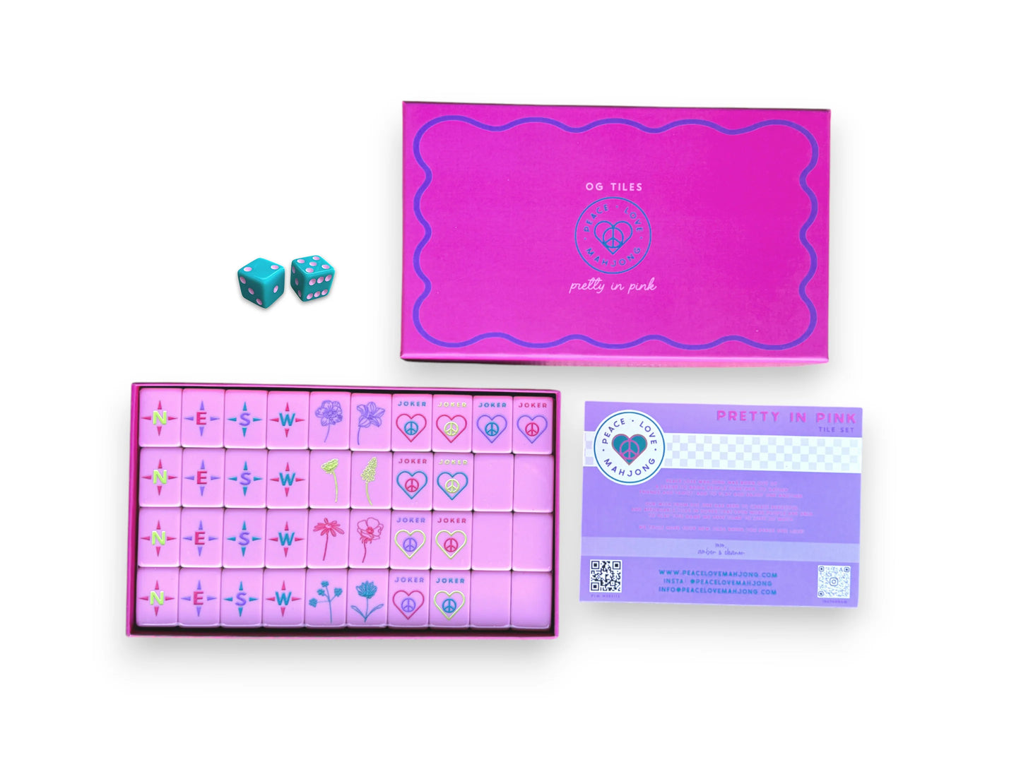Mahjong Tile Set | Pretty in Pink OG