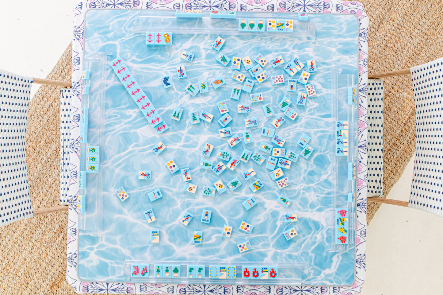 Mahjong Mat | Pool in Aqua