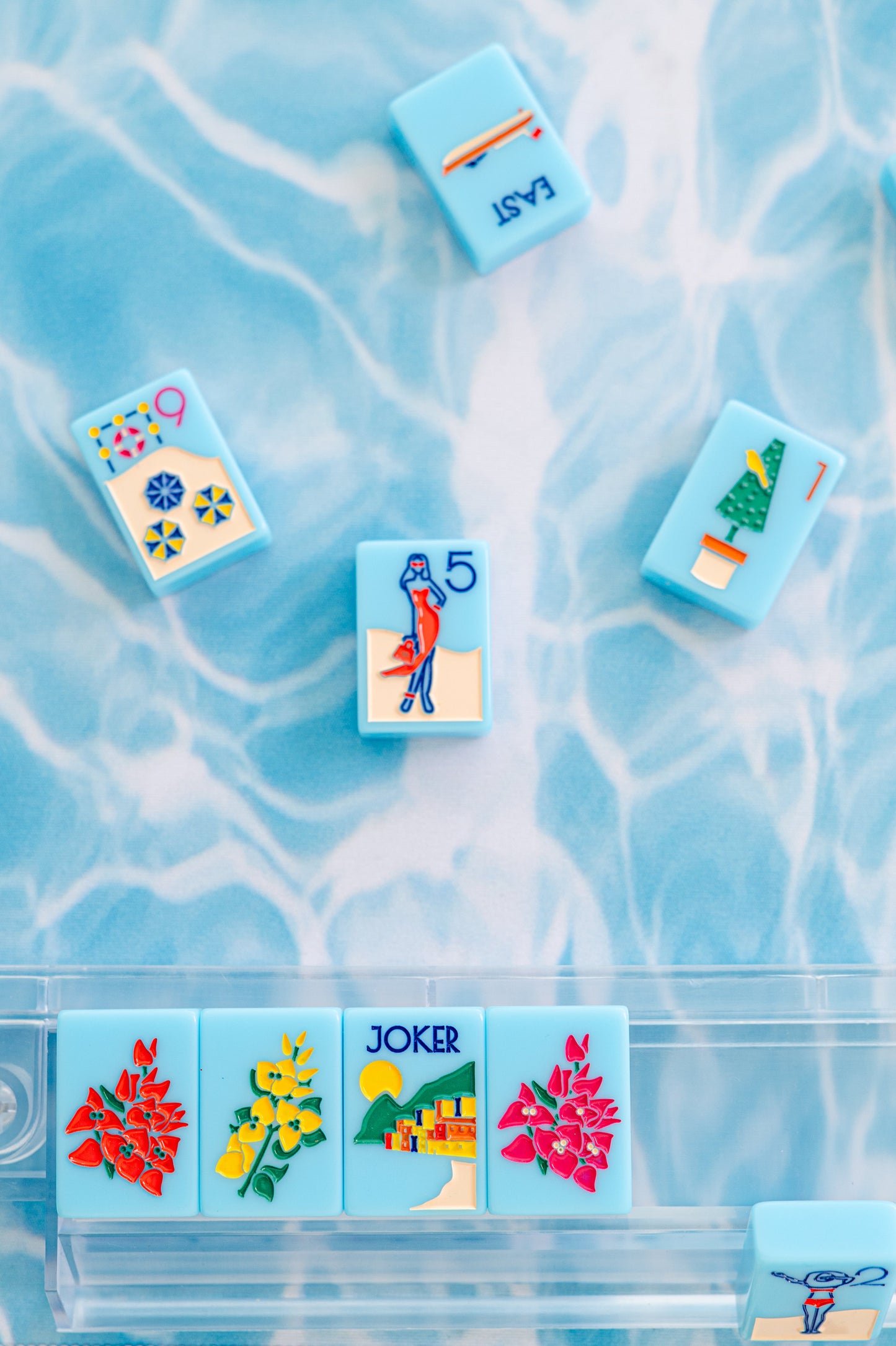 Mahjong Mat | Pool in Aqua