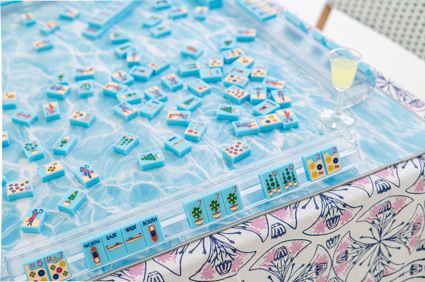 Mahjong Mat | Pool in Aqua