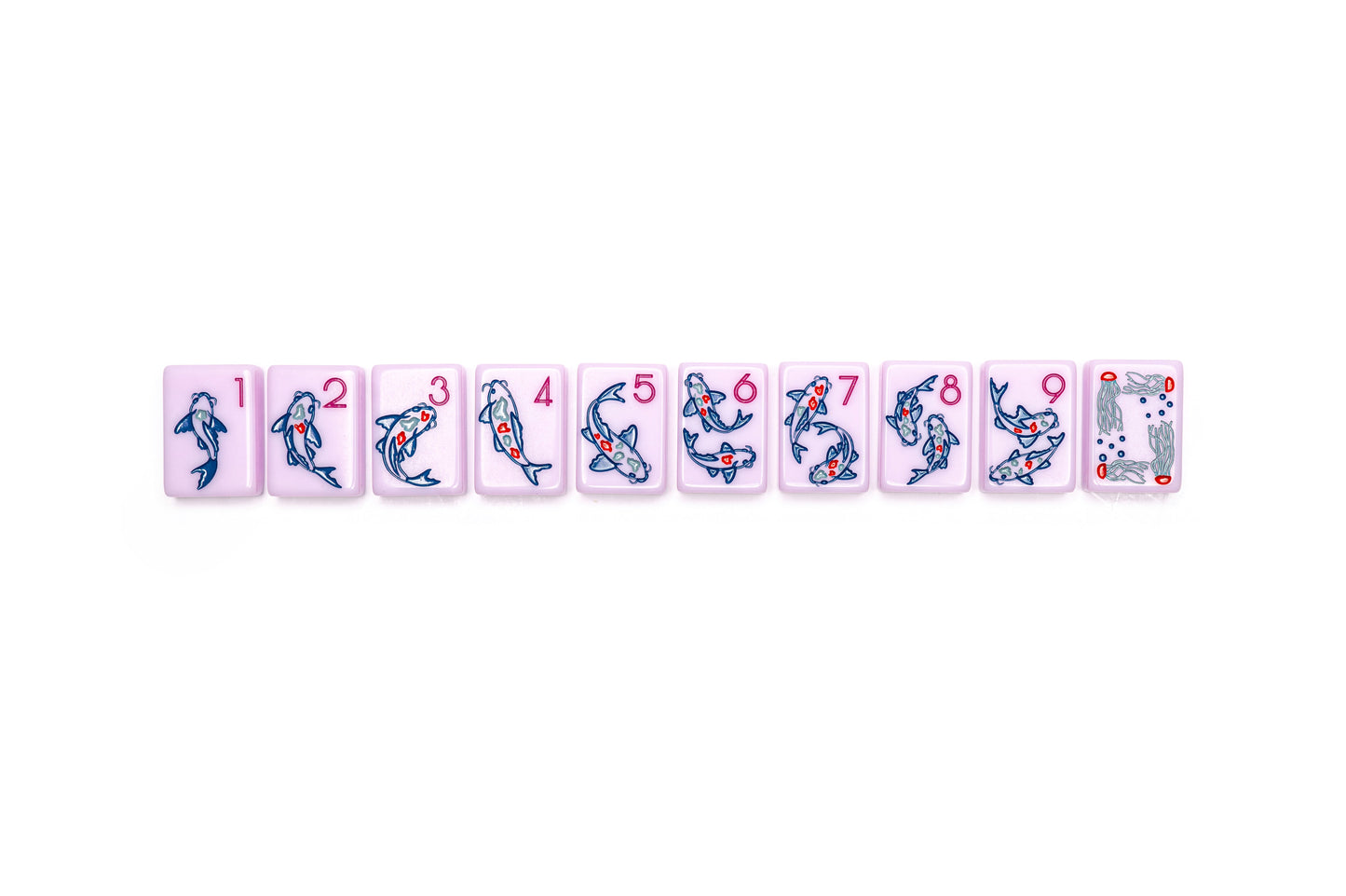 Mahjong Tile Set | Chinoiserie Luxe Lilac