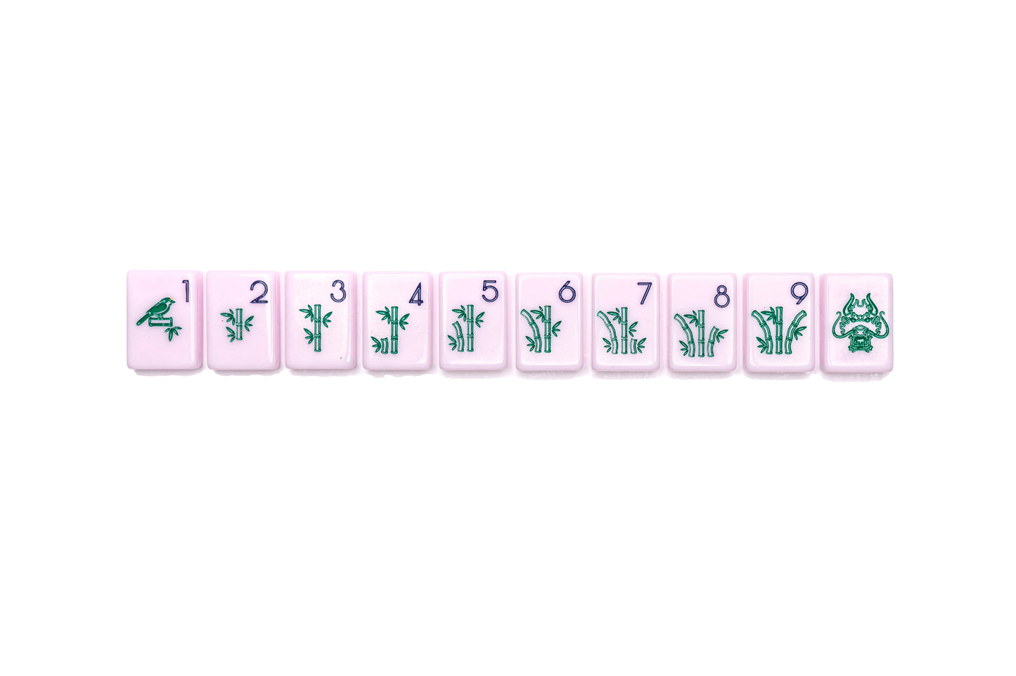 Mahjong Tile Set | Chinoiserie Polished Pink