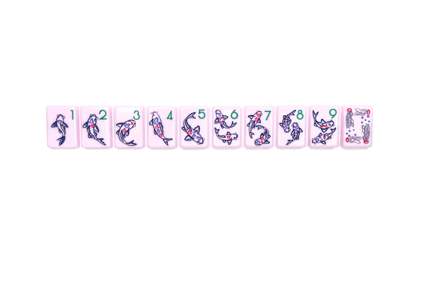 Mahjong Tile Set | Chinoiserie Polished Pink