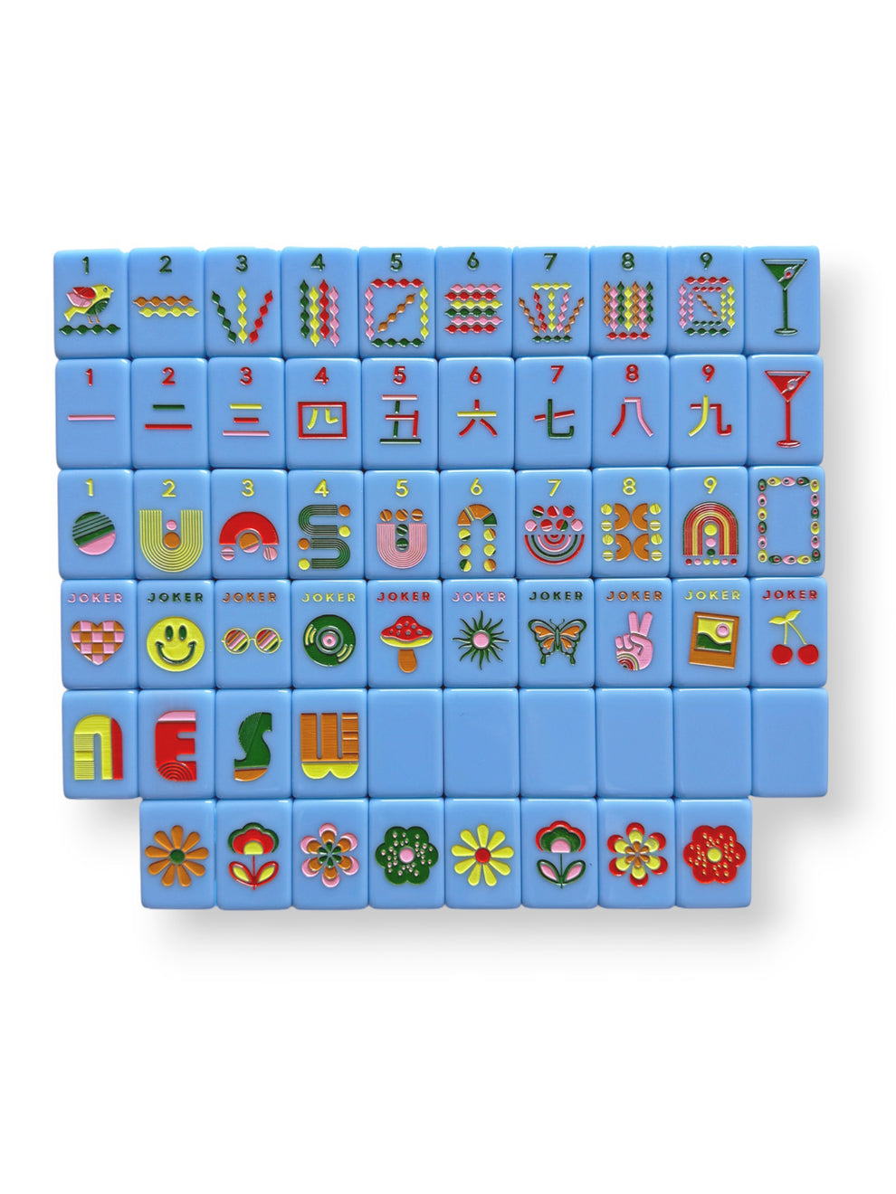 Mahjong Tile Set | Mod French Blue