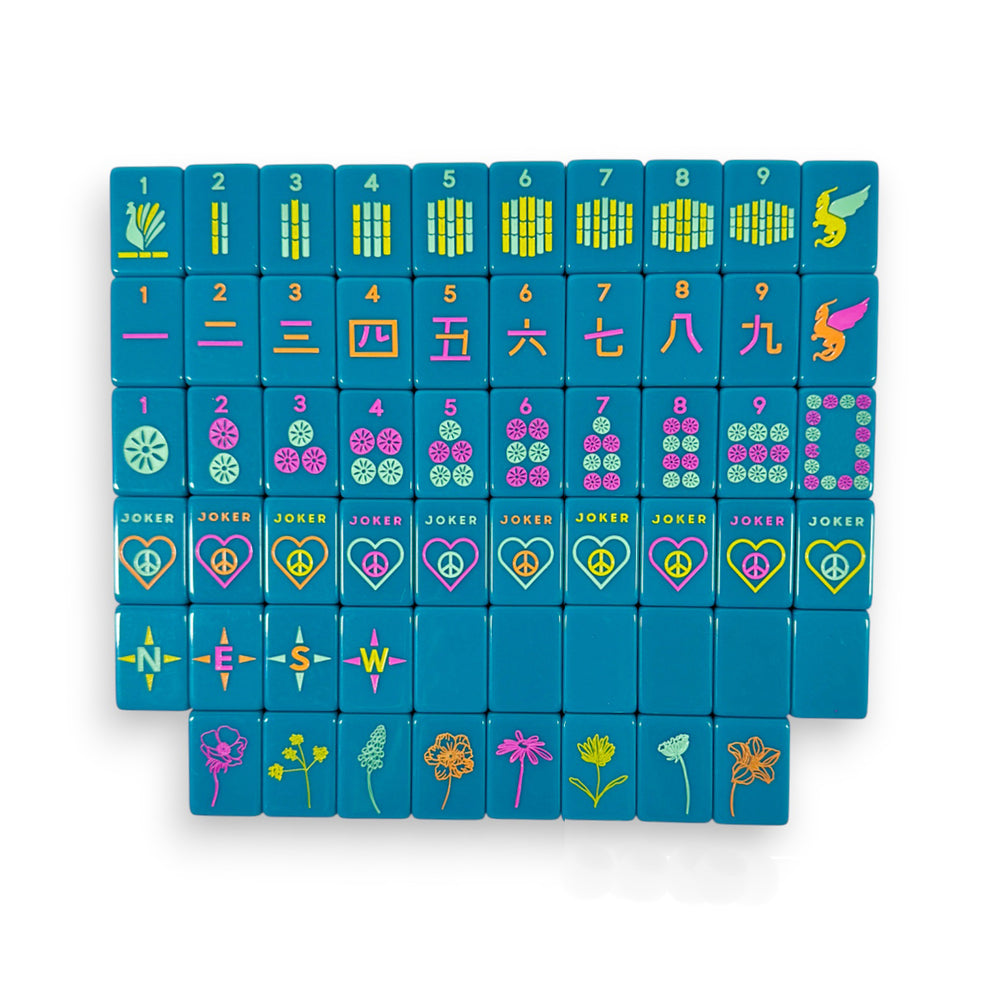 Mahjong Tile Set | OG Mahj Totally Teal