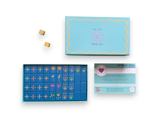 Mahjong Tile Set | OG Mahj Totally Teal