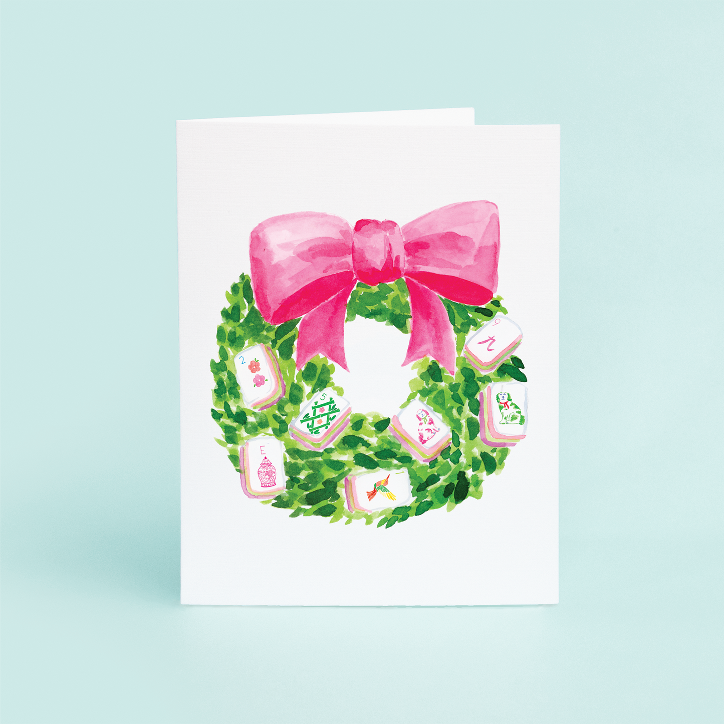 A2 Boxed Cards | Mahjong Wreath