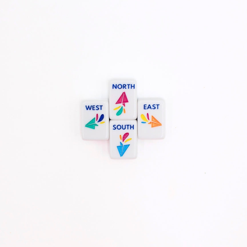 Mini Travel Mahjong Set | Mini Anywhere Series White