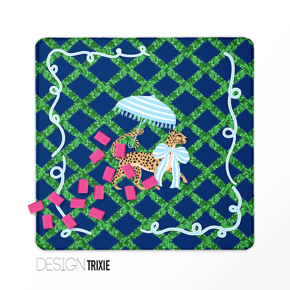 Travel Mahjong Mat | Trixie Monogram