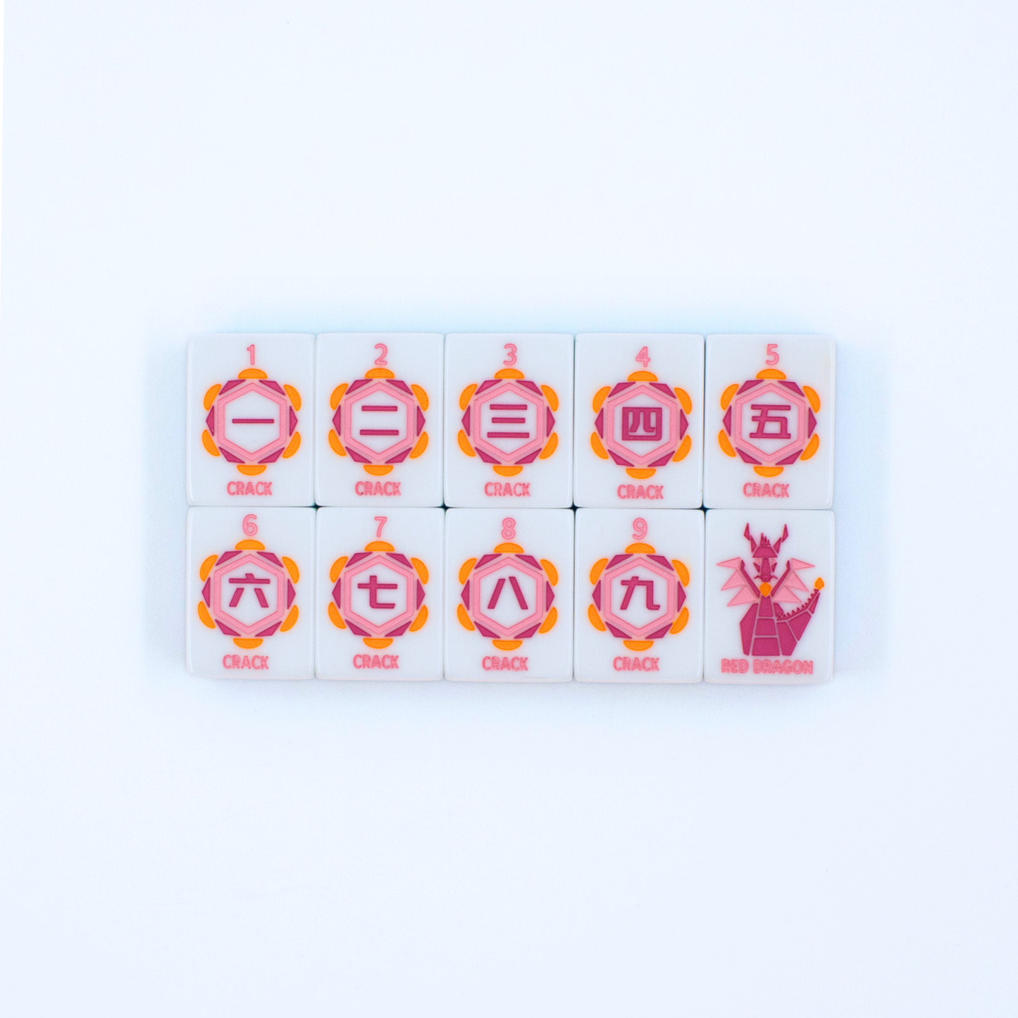 Mahjong Tile Set | Crystal Prism Blue