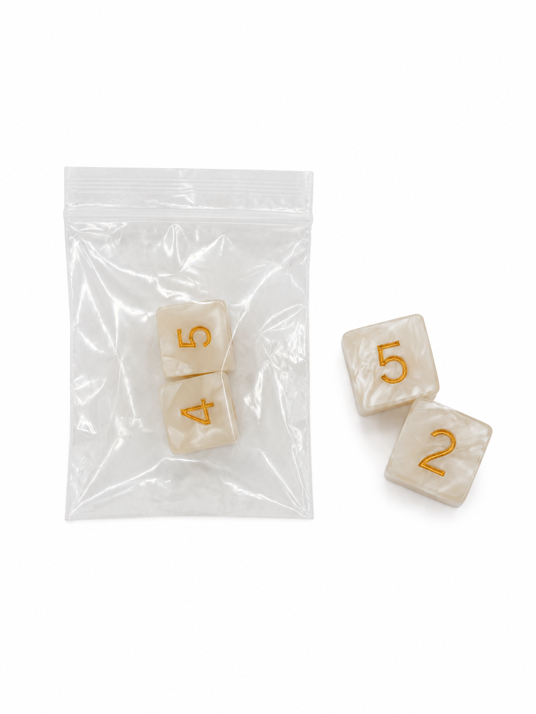 Mahjong Specialty Dice | Ivory Pearl