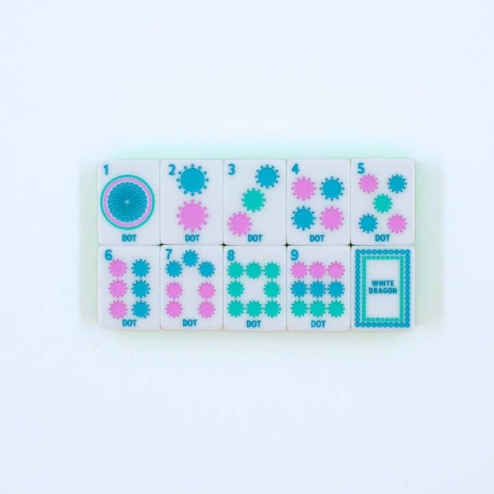 Mahjong Tile Set | Crystal Confetti Purple