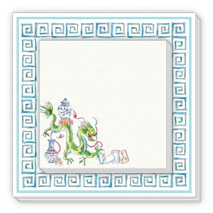 Notepad Duo | Blue and Green Border