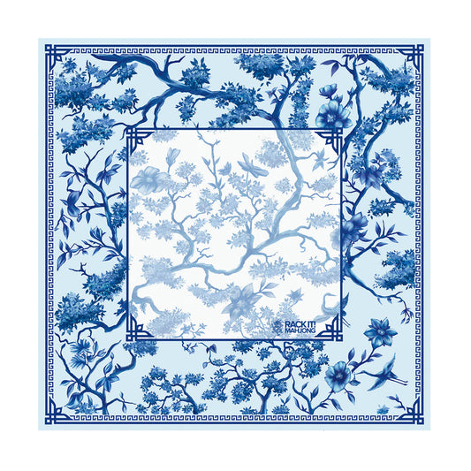 Mahjong Mat | Chinoiserie Bleu