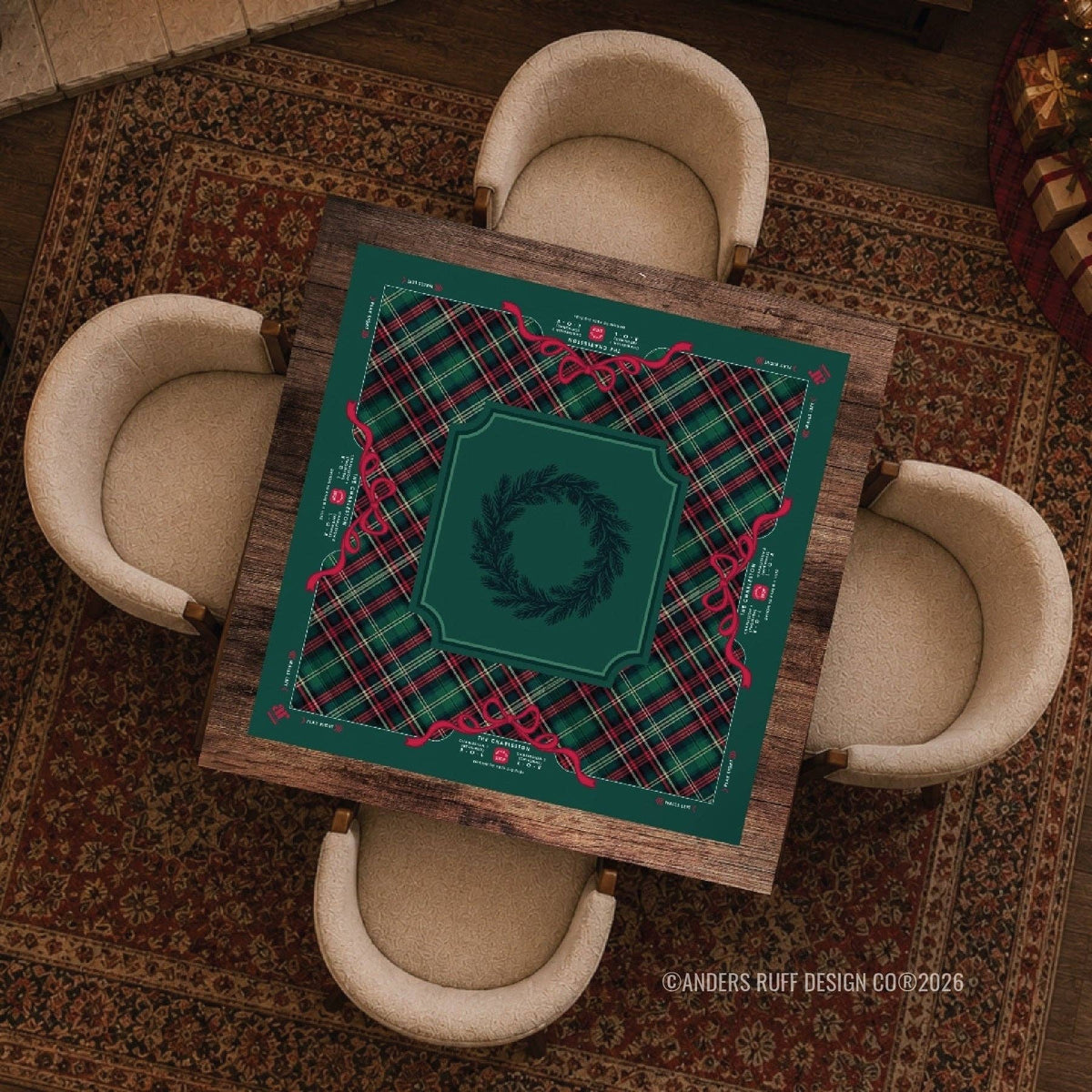 Evergreen & Tartan | Mahjong Mat
