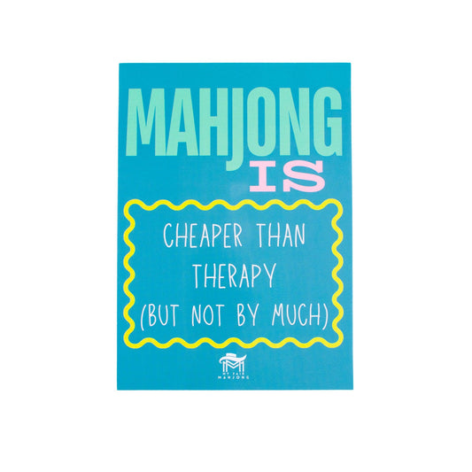 MAHJONG SHUFFLE CARD  |  Mahjong Is Series  |  Sized to Store with League Cards: Purple- Competitive with Charcuterie