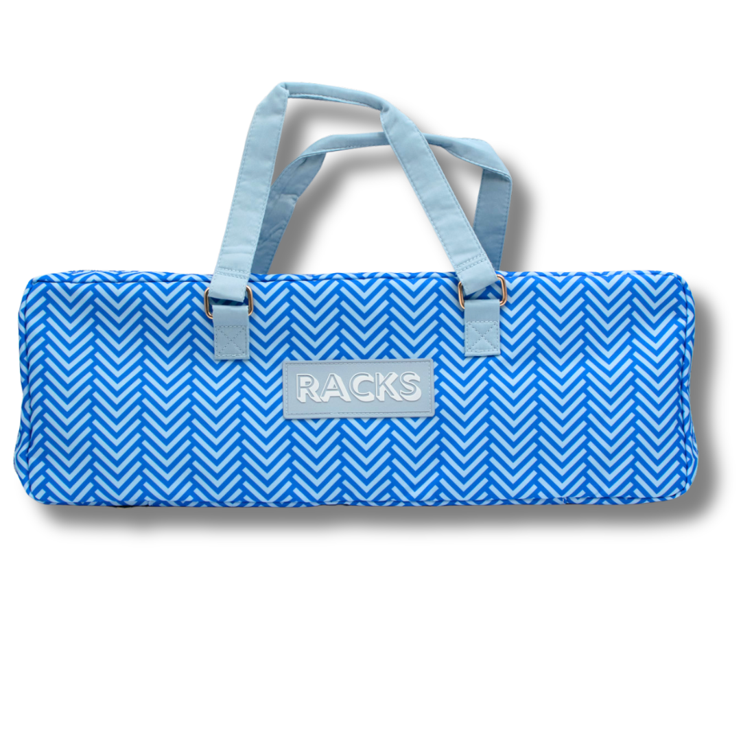 Mahjong Rack Bag  |  Stripes- Pink & Red Rack Bag