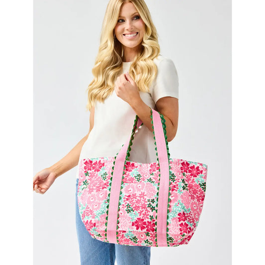 Mahjong Tote | Capri Pink