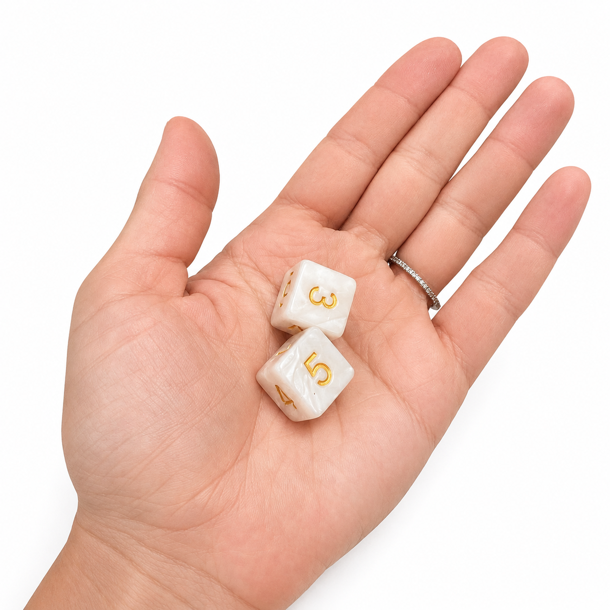 Mahjong Specialty Dice | Ivory Pearl