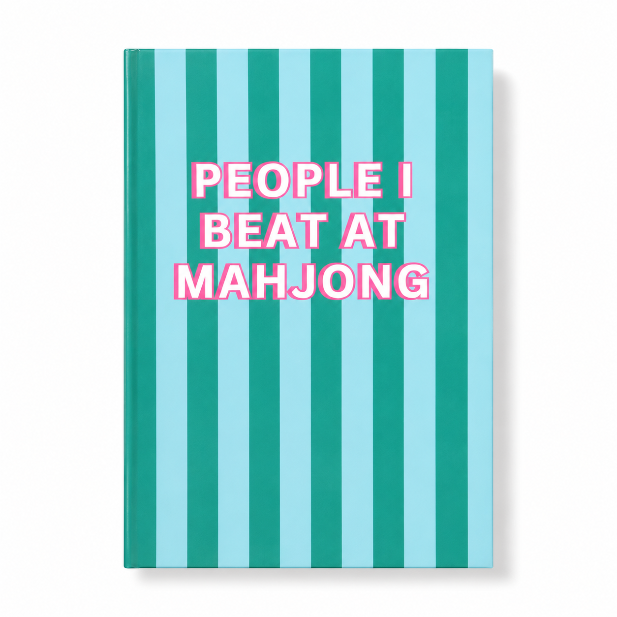 Mahjong Gift Journal | People I Beat at Mahjong | Green