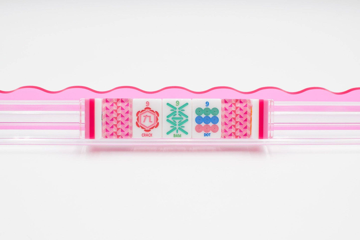 Mahjong Tile Set | Crystal Prism Pink