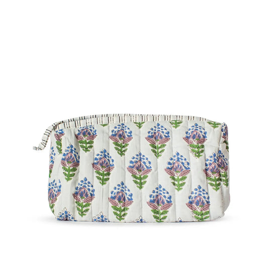 Mahjong Tile Pouch | Leighton Quilted Blue