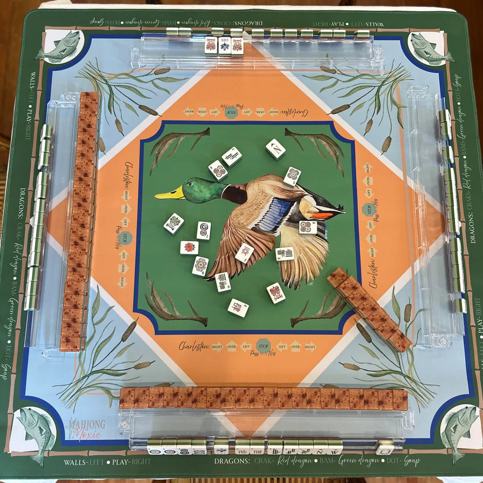 Mahjong Mat | Duck Camp Scene