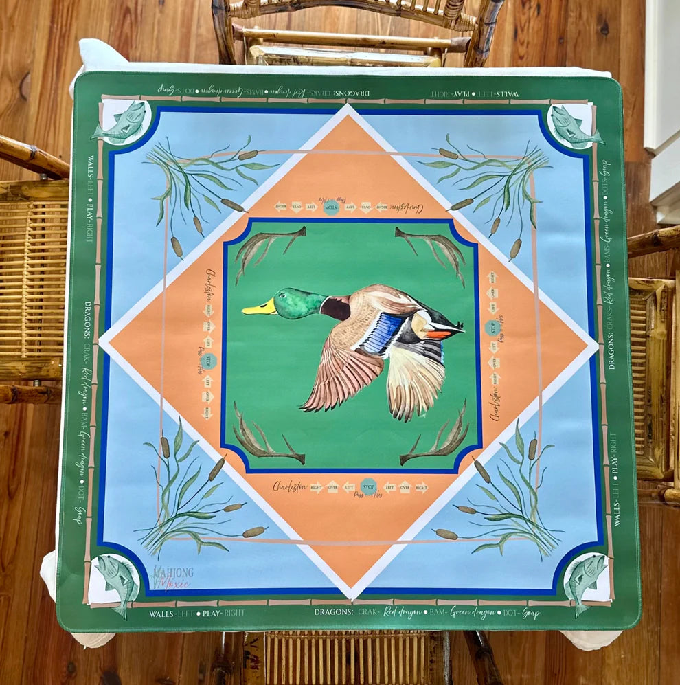 Mahjong Mat | Duck Camp Scene
