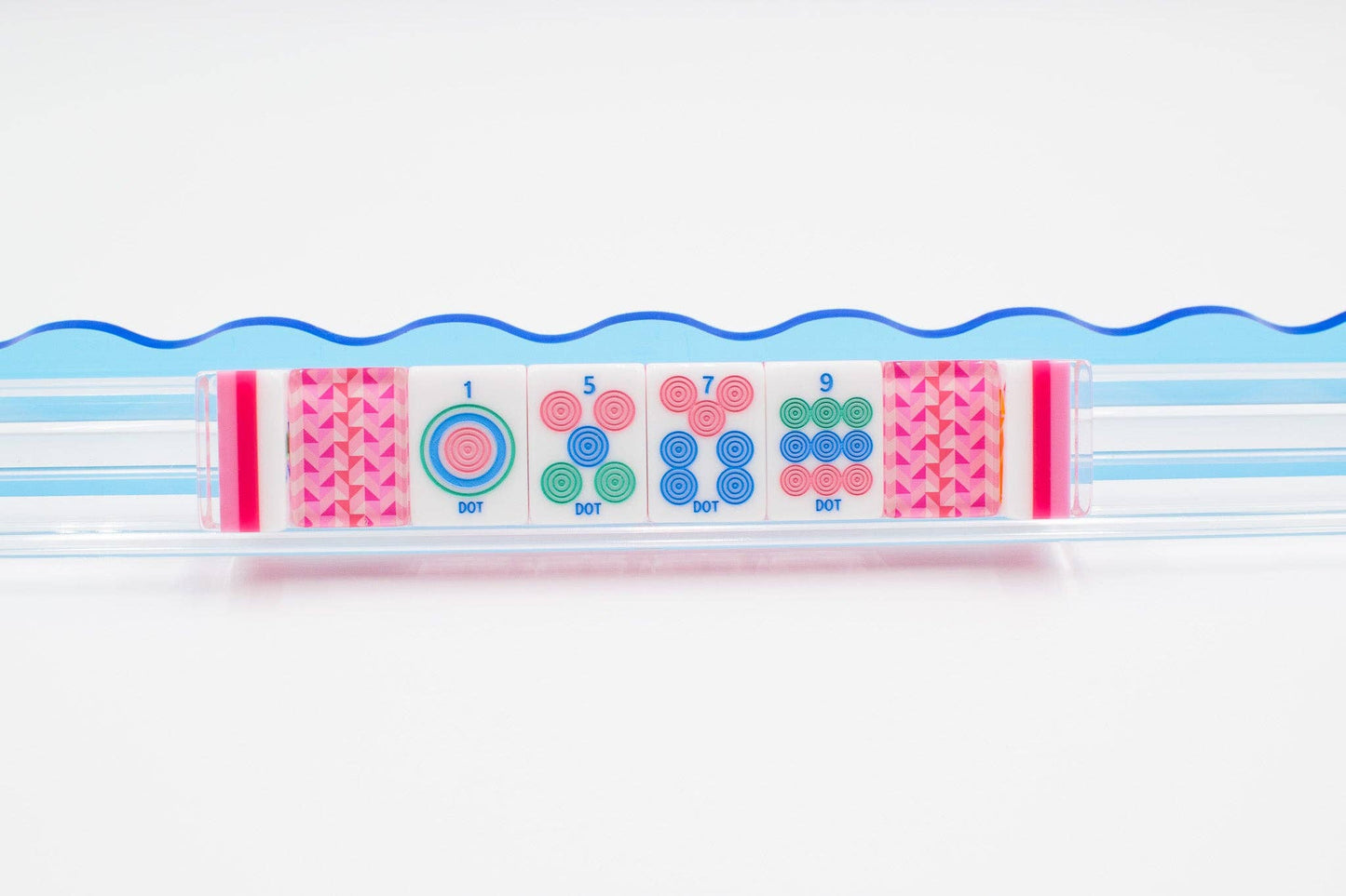 Mahjong Tile Set | Crystal Prism Pink