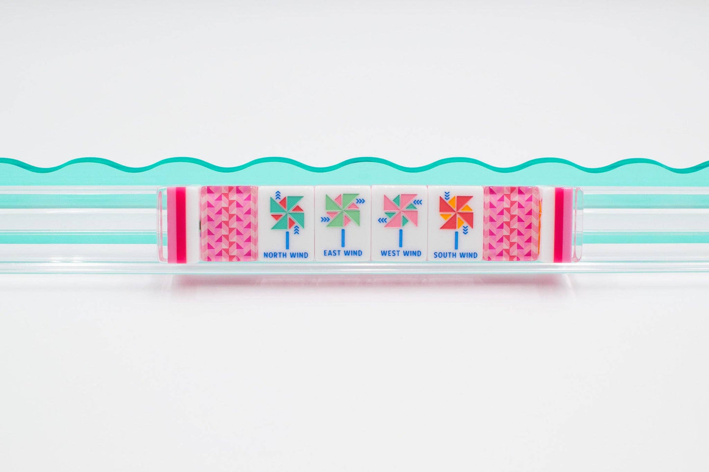 Mahjong Tile Set | Crystal Prism Pink